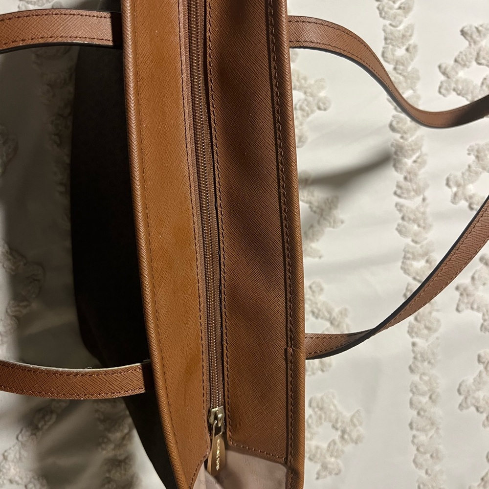 Michael Kors Brown Tote with Colorful Patches - Picture 9 of 13